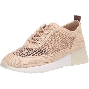 Sam Edelman Delma Natural Woven Raffia‎ Sneakers Shoes Women’s Sz 8